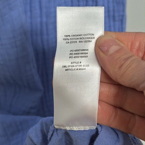 Aritzia Wilfred Periwinkle Blue Sleeveless Firefly Midi Dress Size L - Picture 8 of 9